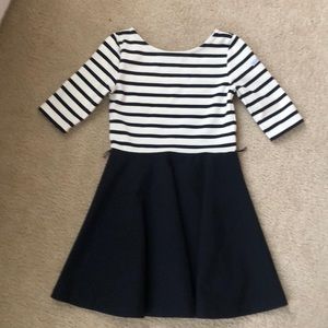 Ralph Lauren navy blue and white dress.